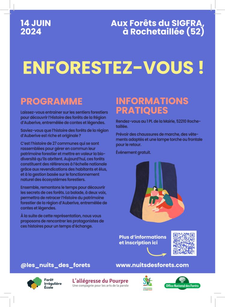 flyer évènement Nuits des forêts - programme et infos pratiques